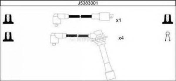 NIPPARTS J5383001 Комплект дротів запалювання