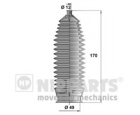 NIPPARTS N2840507 Комплект пильника, рульове керування