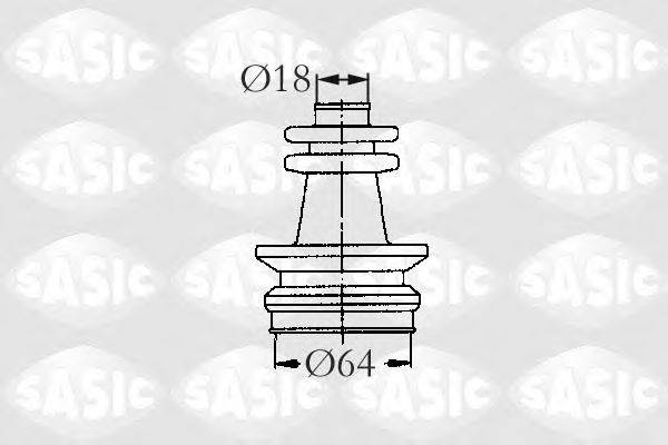SASIC 2873653 Комплект пильника, приводний вал