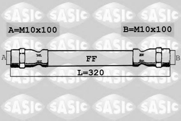 SASIC 6606180 Гальмівний шланг