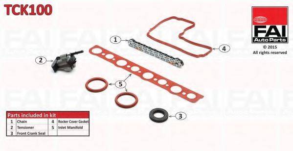 FAI AUTOPARTS TCK100 Комплект мети приводу розподільного валу