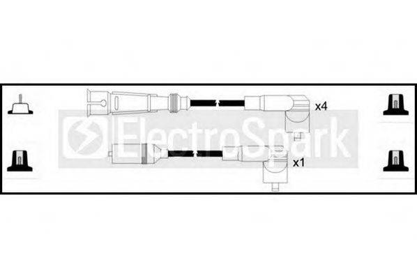 STANDARD OEK643 Комплект дротів запалювання