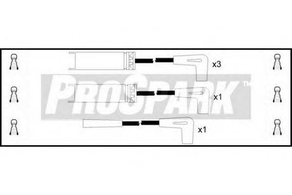 STANDARD OES819 Комплект дротів запалювання