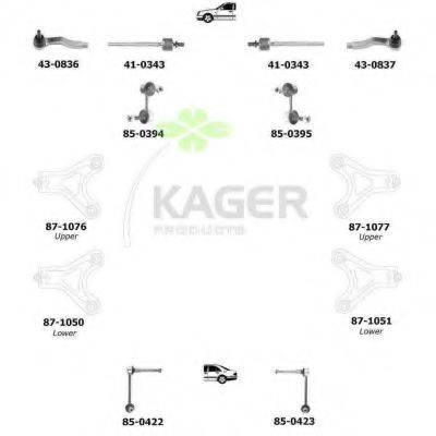 KAGER 800546 Підвіска колеса