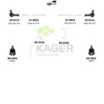 KAGER 800647 Підвіска колеса