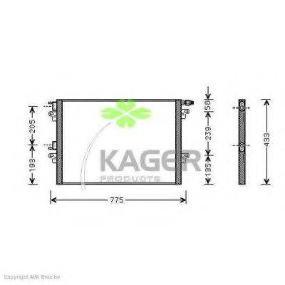 KAGER 945326 Конденсатор, кондиціонер