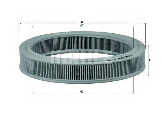 MAHLE ORIGINAL LX493 Повітряний фільтр