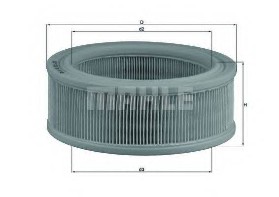 MAHLE ORIGINAL LX140 Повітряний фільтр