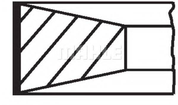 MAHLE ORIGINAL 08262N0 Комплект поршневих кілець