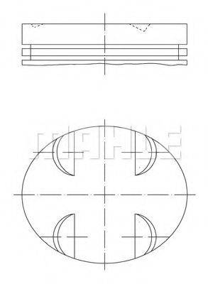 MAHLE ORIGINAL 0831500 Поршень