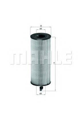 MAHLE ORIGINAL OX3614D Масляний фільтр
