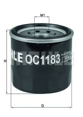 MAHLE ORIGINAL OC1183 Масляний фільтр