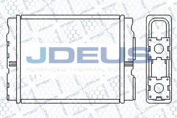 JDEUS 219M22 Теплообмінник, опалення салону