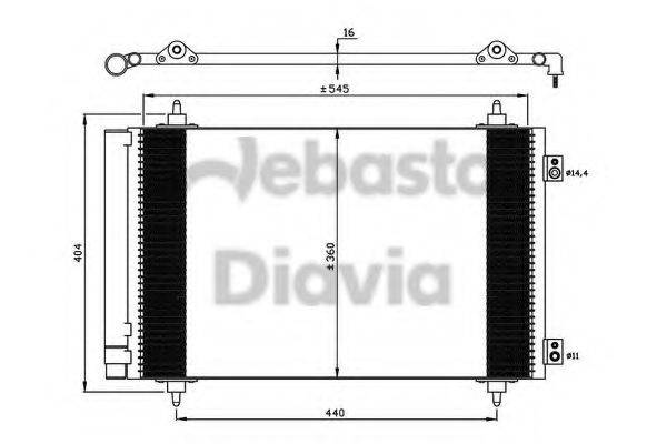 WEBASTO 82D0226238MA Конденсатор, кондиціонер