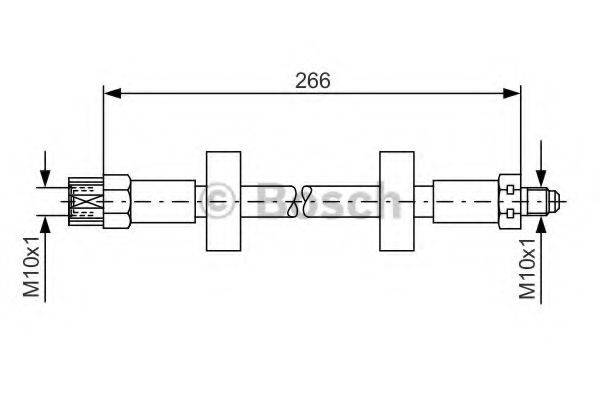 BOSCH 1987476337 Гальмівний шланг
