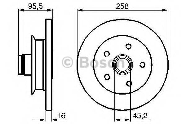 BOSCH 0986478224 гальмівний диск