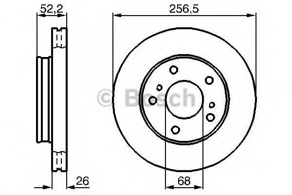 BOSCH 0986478485 гальмівний диск