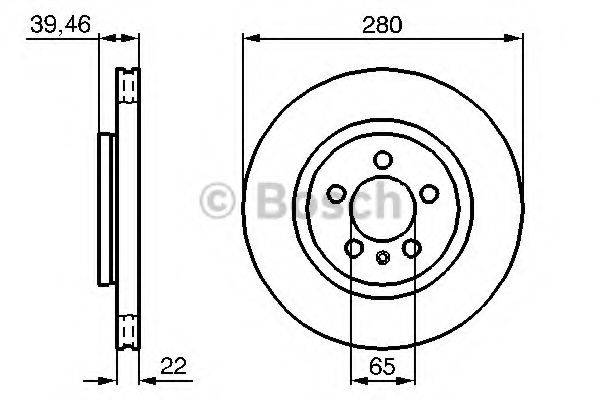 BOSCH 0986479156 гальмівний диск