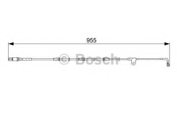 BOSCH 1987473028 Сигналізатор, знос гальмівних колодок