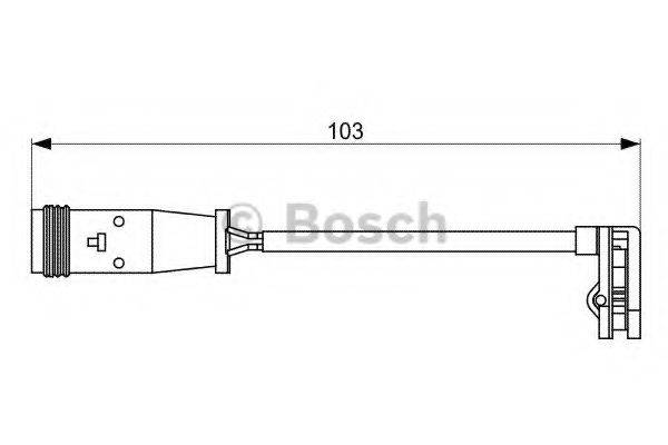 BOSCH 1987473037 Сигналізатор, знос гальмівних колодок
