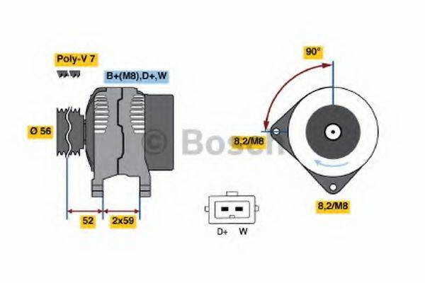 BOSCH 0123510005 Генератор
