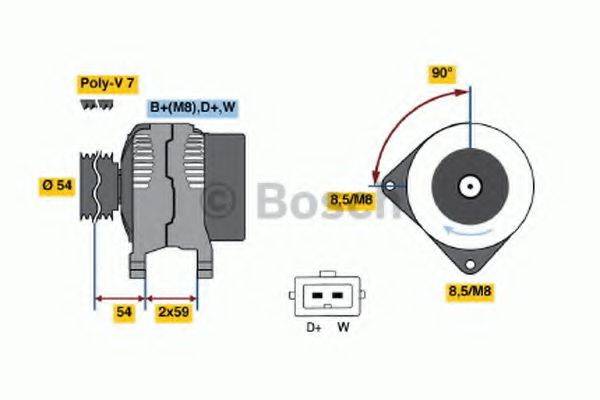 BOSCH 0986039440 Генератор