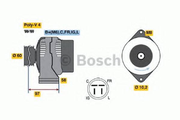 BOSCH 0986042341 Генератор