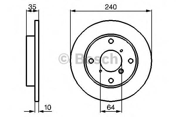 BOSCH 0986479110 гальмівний диск