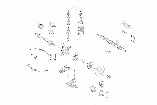 SACHS FORDKAFS001 Рульове управління; Підвіска колеса