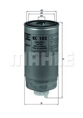 KNECHT KC103 Паливний фільтр