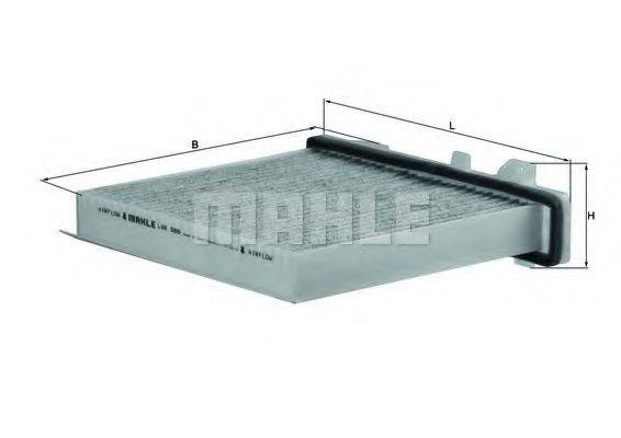 KNECHT LAK589 Фільтр, повітря у внутрішньому просторі