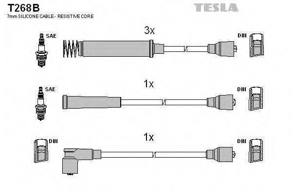 TESLA T268B Комплект дротів запалювання
