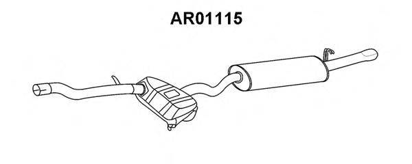 VENEPORTE AR01115 Глушник вихлопних газів кінцевий
