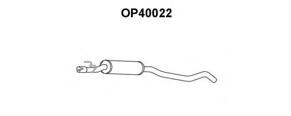 VENEPORTE OP40022 Середній глушник вихлопних газів
