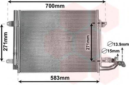VAN WEZEL 58005211 Конденсатор, кондиціонер