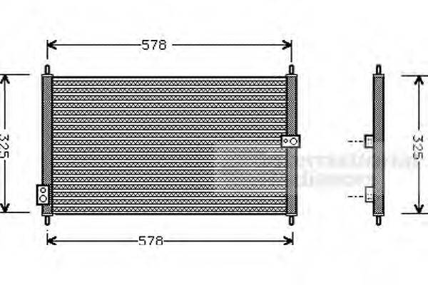 VAN WEZEL 25005086 Конденсатор, кондиціонер
