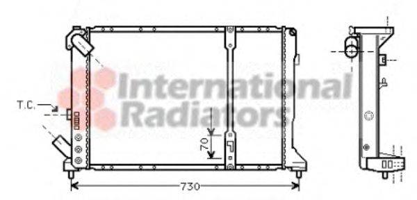 VAN WEZEL 43002208 Радіатор, охолодження двигуна
