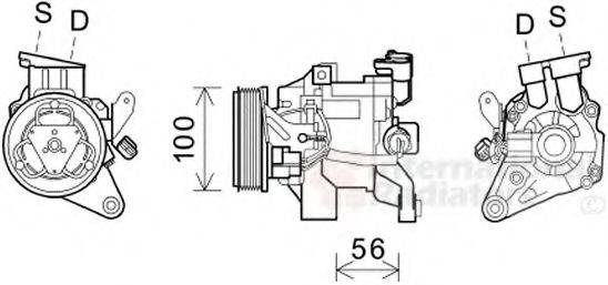 VAN WEZEL 5100K096 Компресор, кондиціонер