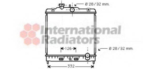 VAN WEZEL 25002121 Радіатор, охолодження двигуна