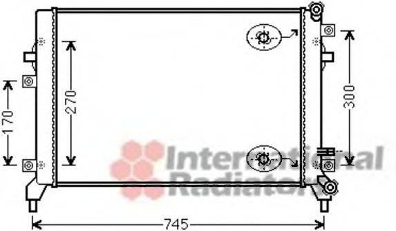 VAN WEZEL 58002295 Радіатор, охолодження двигуна
