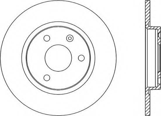 OPEN PARTS BDR111110 гальмівний диск
