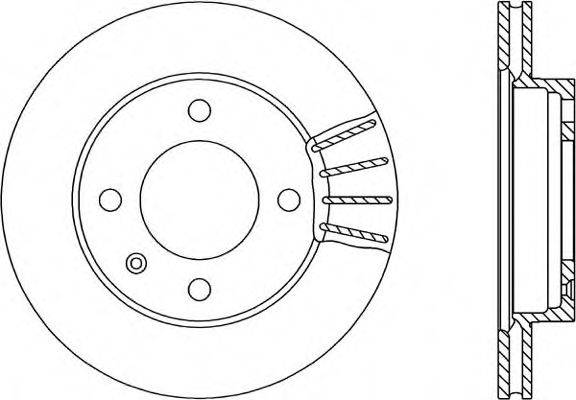 OPEN PARTS BDR115820 гальмівний диск