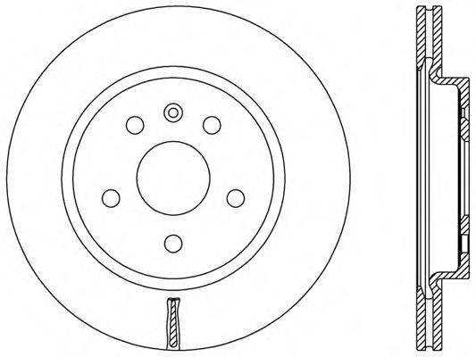 OPEN PARTS BDR249720 гальмівний диск