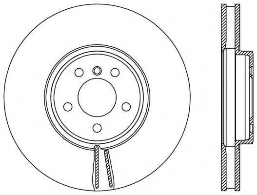OPEN PARTS BDR254320 гальмівний диск