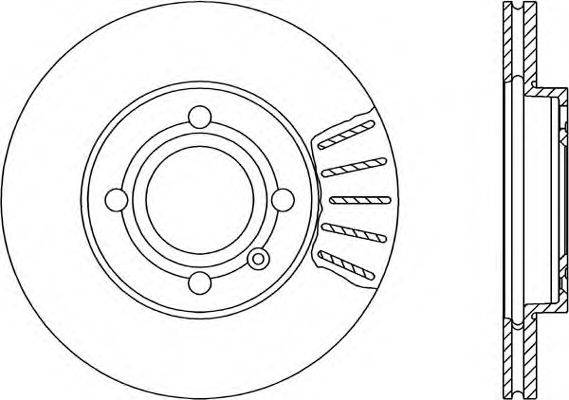 OPEN PARTS BDA102720 гальмівний диск