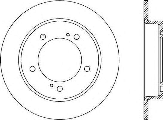 OPEN PARTS BDA149810 гальмівний диск