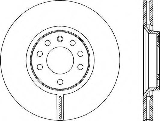 OPEN PARTS BDA230120 гальмівний диск