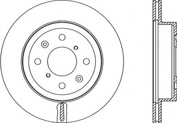 OPEN PARTS BDA235320 гальмівний диск