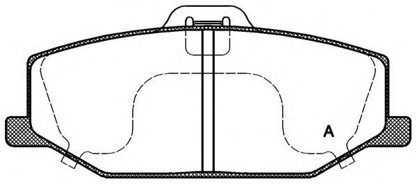OPEN PARTS BPA019010 Комплект гальмівних колодок, дискове гальмо
