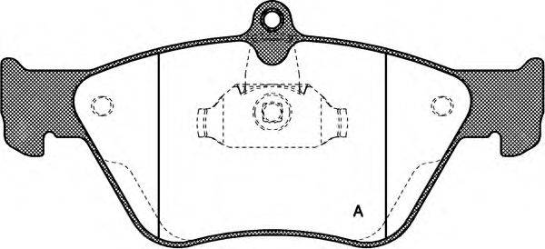 OPEN PARTS BPA046800 Комплект гальмівних колодок, дискове гальмо
